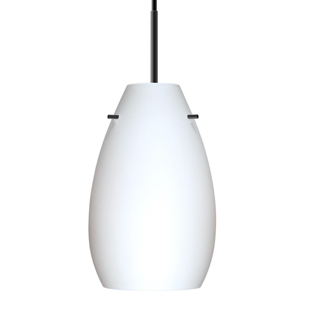 Besa Pera 9 LED Pendant Opal Matte Black 1x9W LED