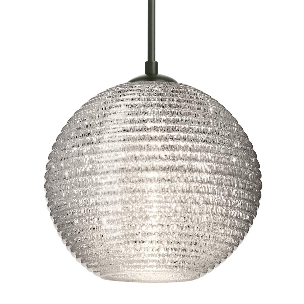 Besa Kristall 8 Pendant Black Glitter 1x75W MAX E26 Base