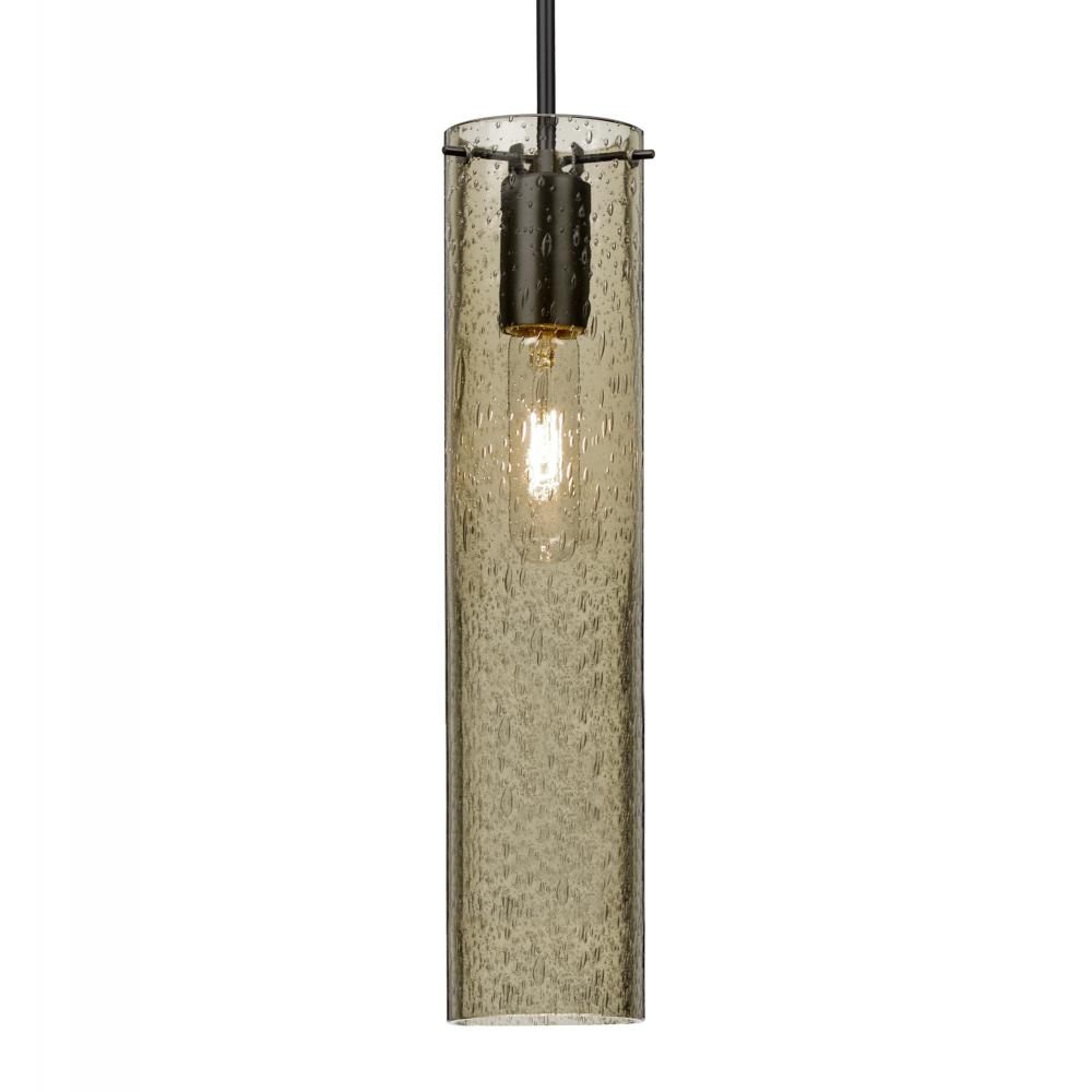 Besa, Juni 16 Cord Pendant, Latte Bubble, Black, 1x60W MAX E26 Base