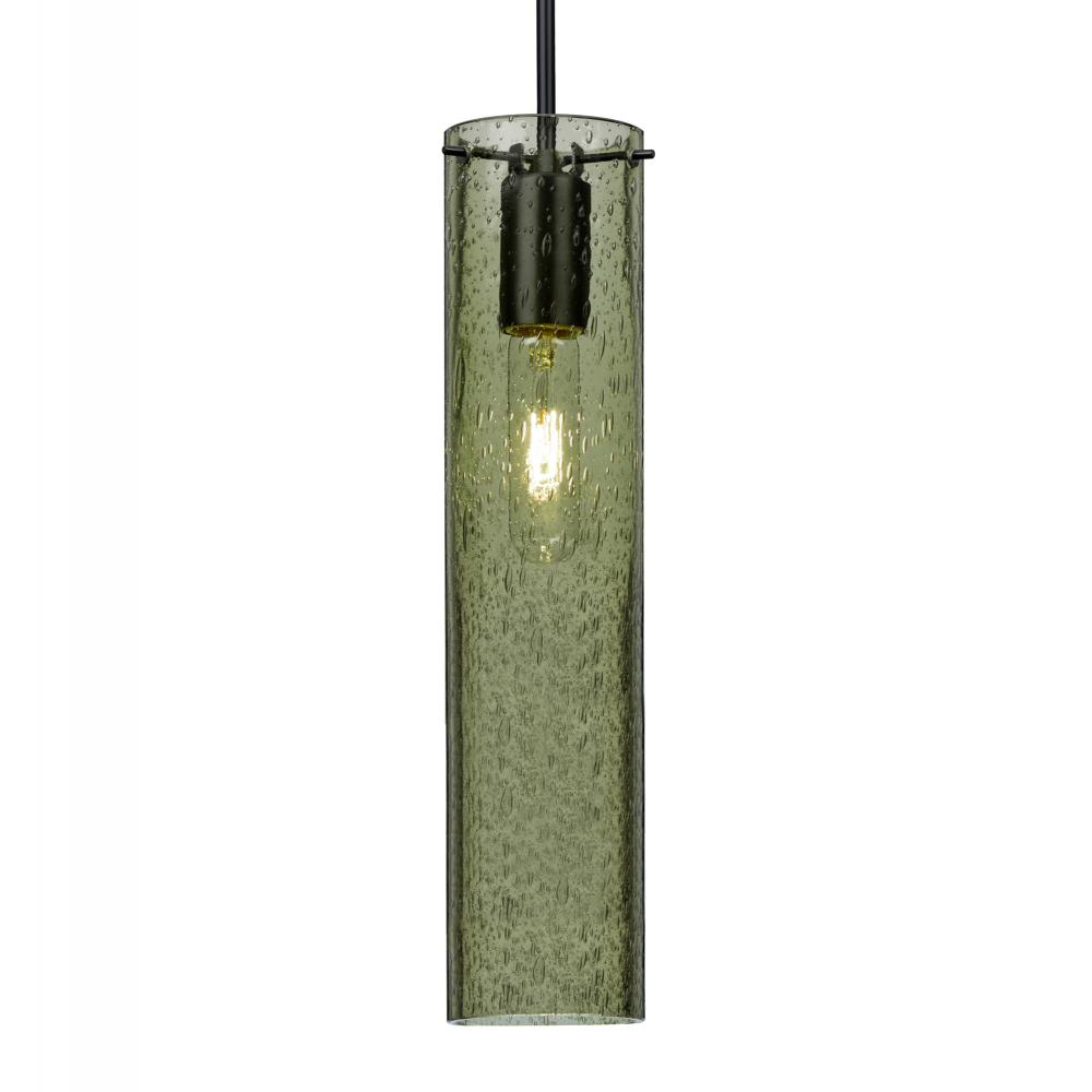 Besa, Juni 16 Cord Pendant, Moss Bubble, Black, 1x60W MAX E26 Base