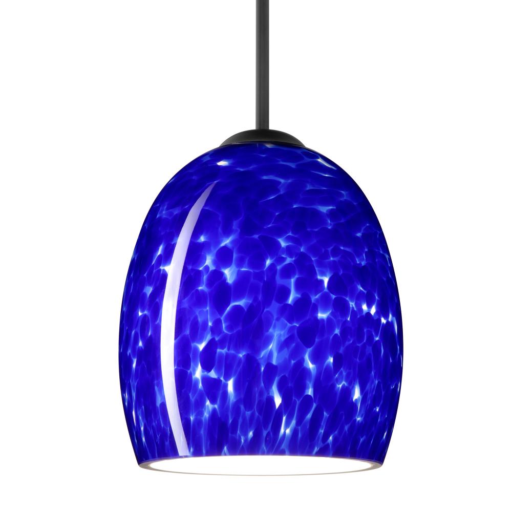 Besa Lucia Pendant Black Blue Cloud 1x75W MAX E26 Base