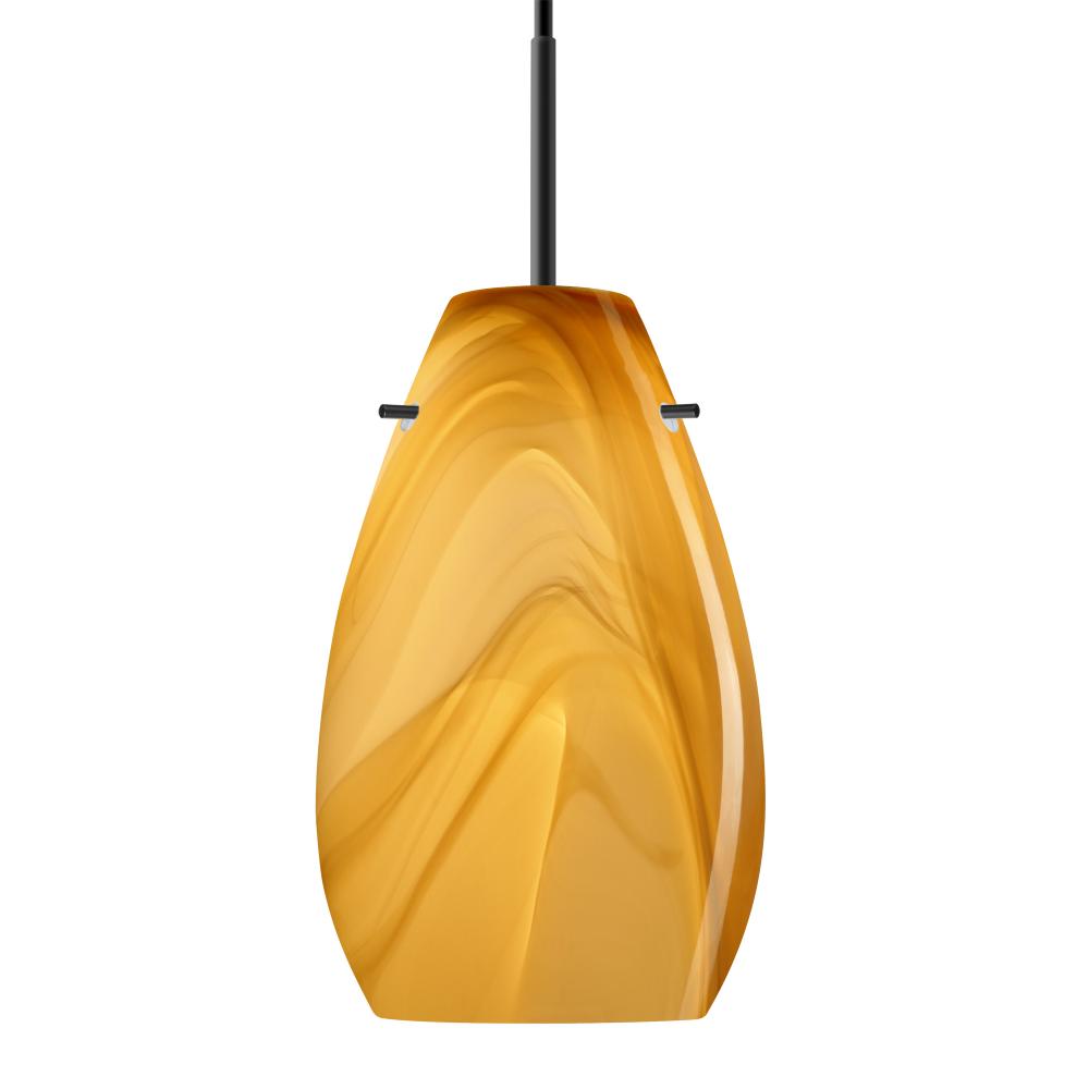 Besa Pera 9 LED Pendant Honey Black 1x9W LED