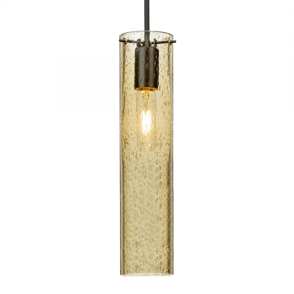 Besa, Juni 16 Cord Pendant, Gold Bubble, Black, 1x60W MAX E26 Base