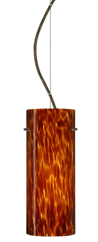 Besa Stilo 10 Cable Pendant Amber Cloud Bronze 1x100W Medium Base