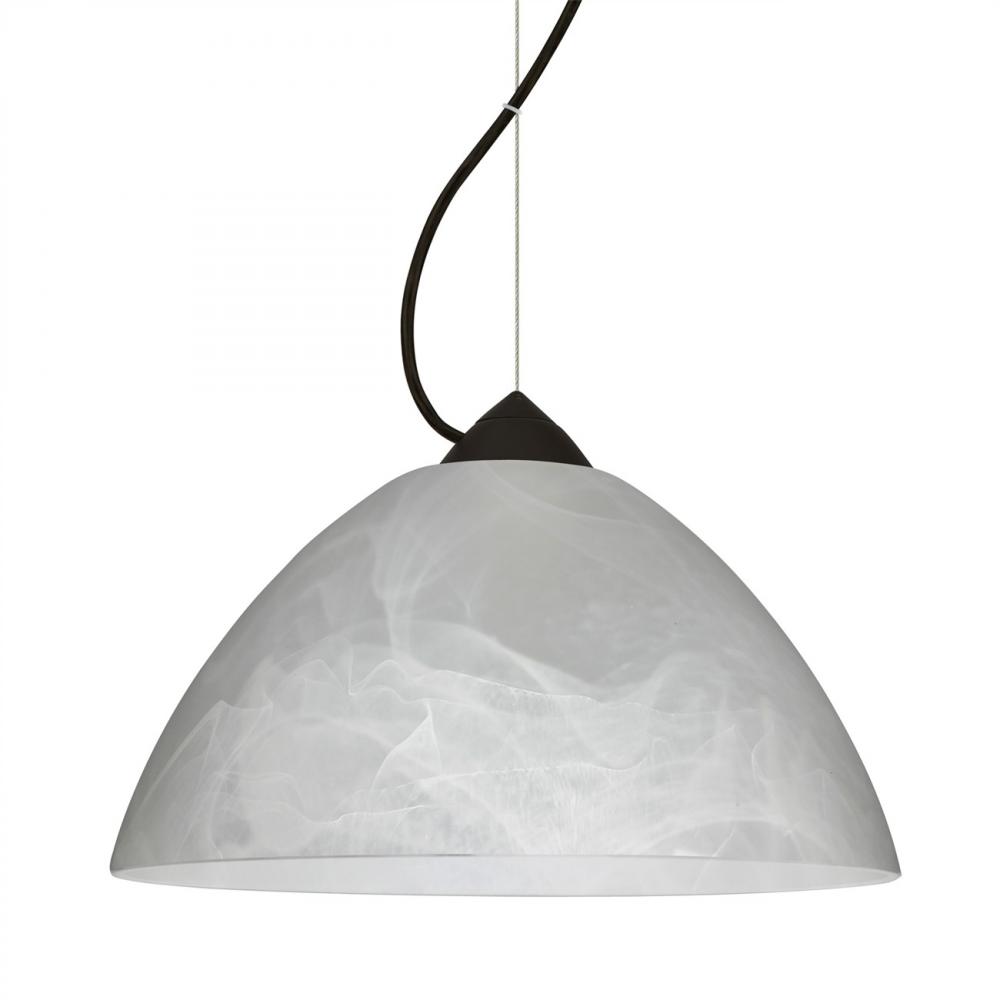 Besa Tessa LED Cable Pendant Marble Black 1x9W LED