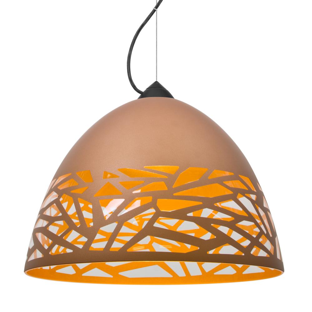 Besa Kiev Pendant, Copper, Black Finish, 1x60W MAX E26 Base