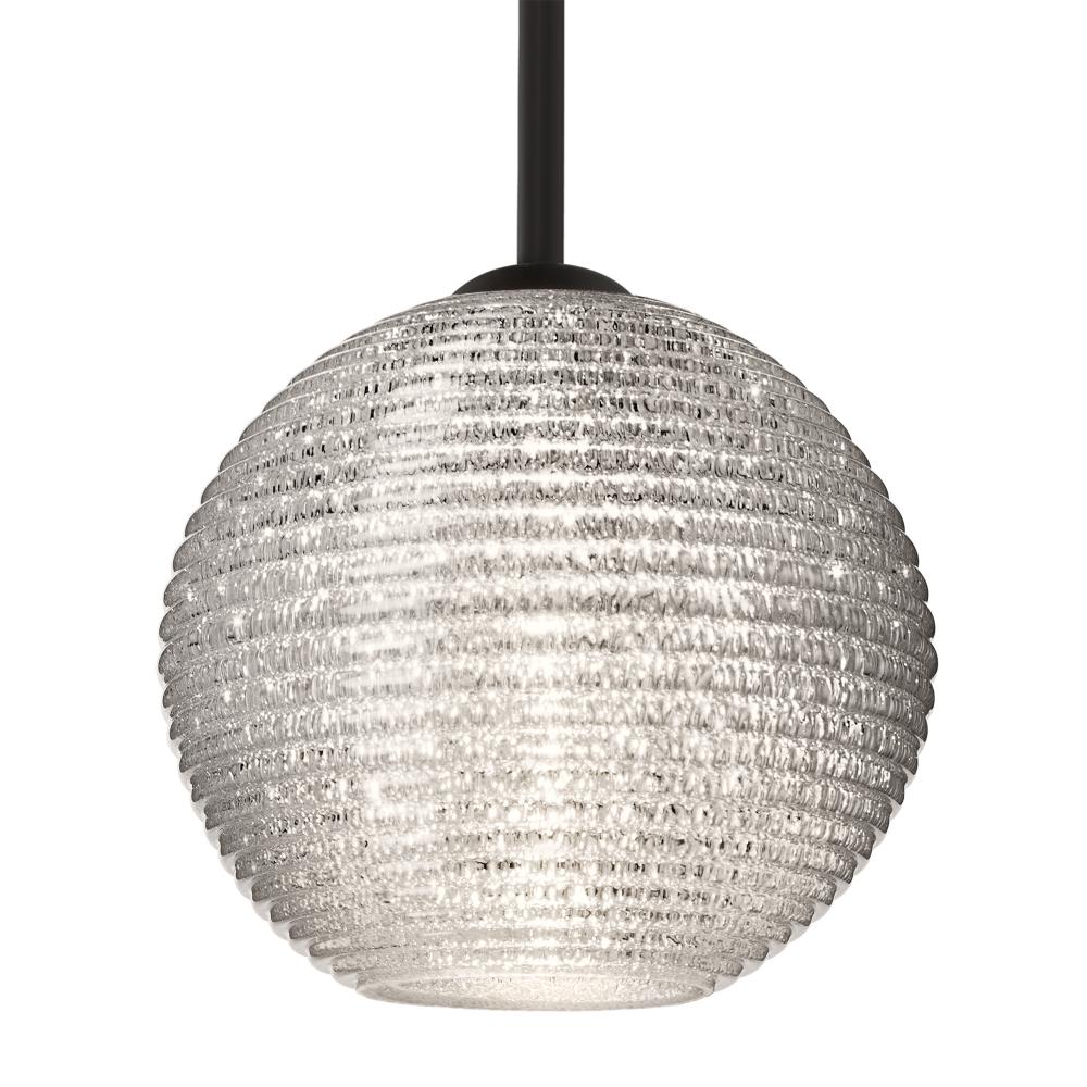 Besa Kristall 8 Pendant Black Glitter 1x9W LED