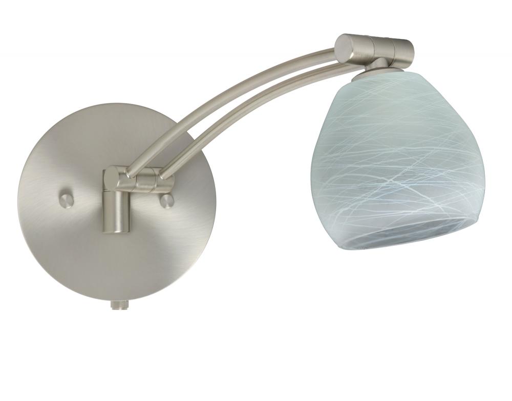 Besa Wall Tay Tay Satin Nickel Cocoon 1x50W Halogen Gy6.35