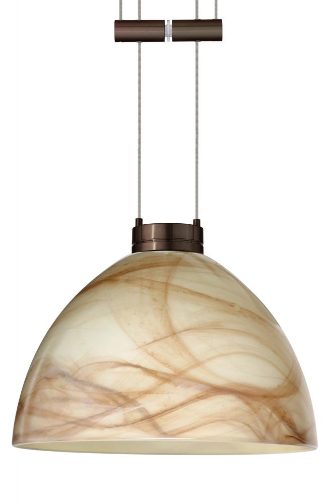 Besa Pendant Brella Bronze Mocha 1x50W Halogen