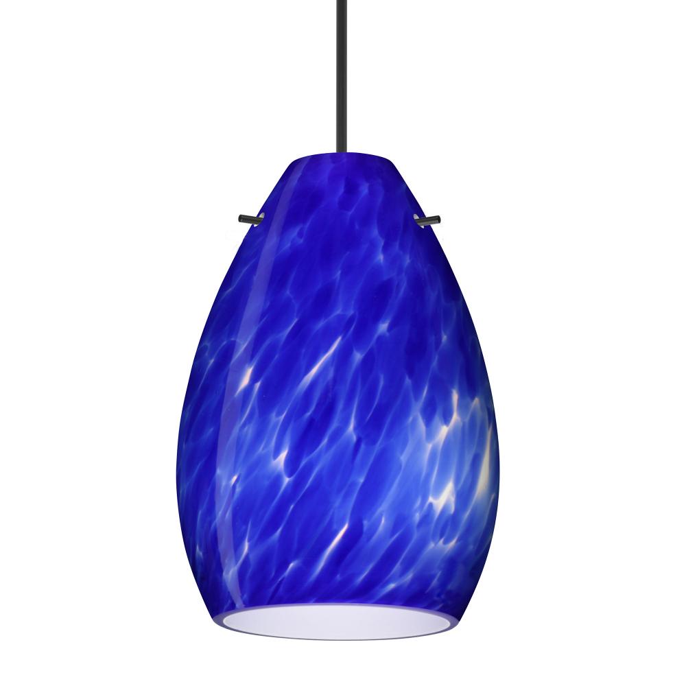 Besa Pendant Pera 6, Black Finish, Blue Cloud 1x50W MAX GY6.35 Base