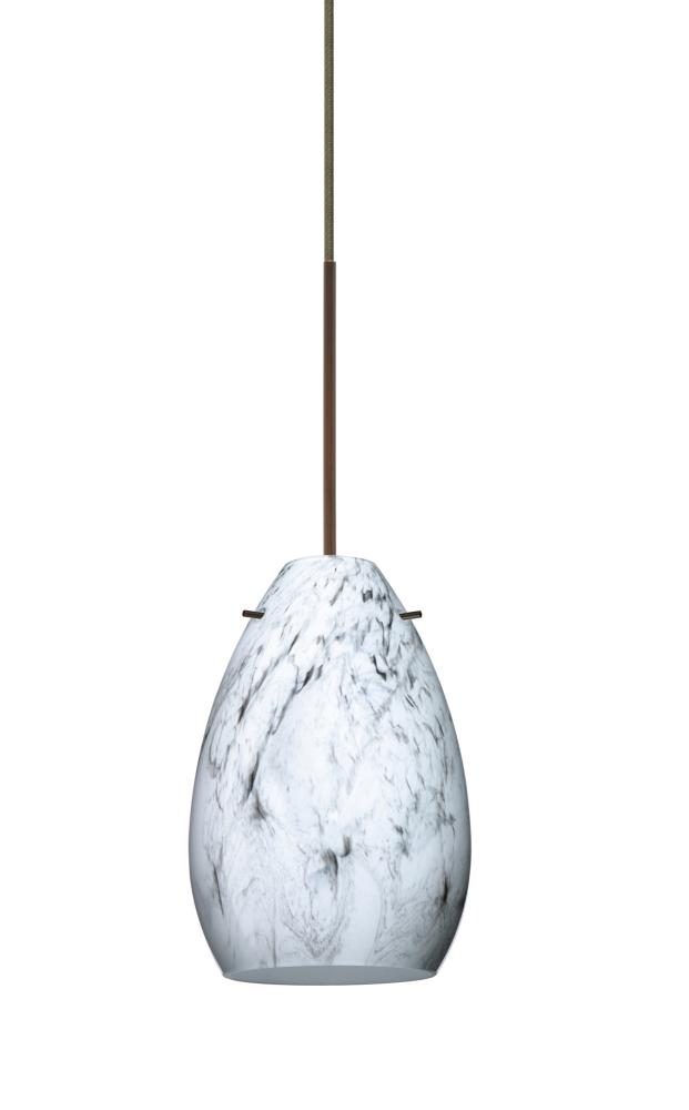 Besa Pendant Pera 6 Bronze Marble Grigio 1x5W LED