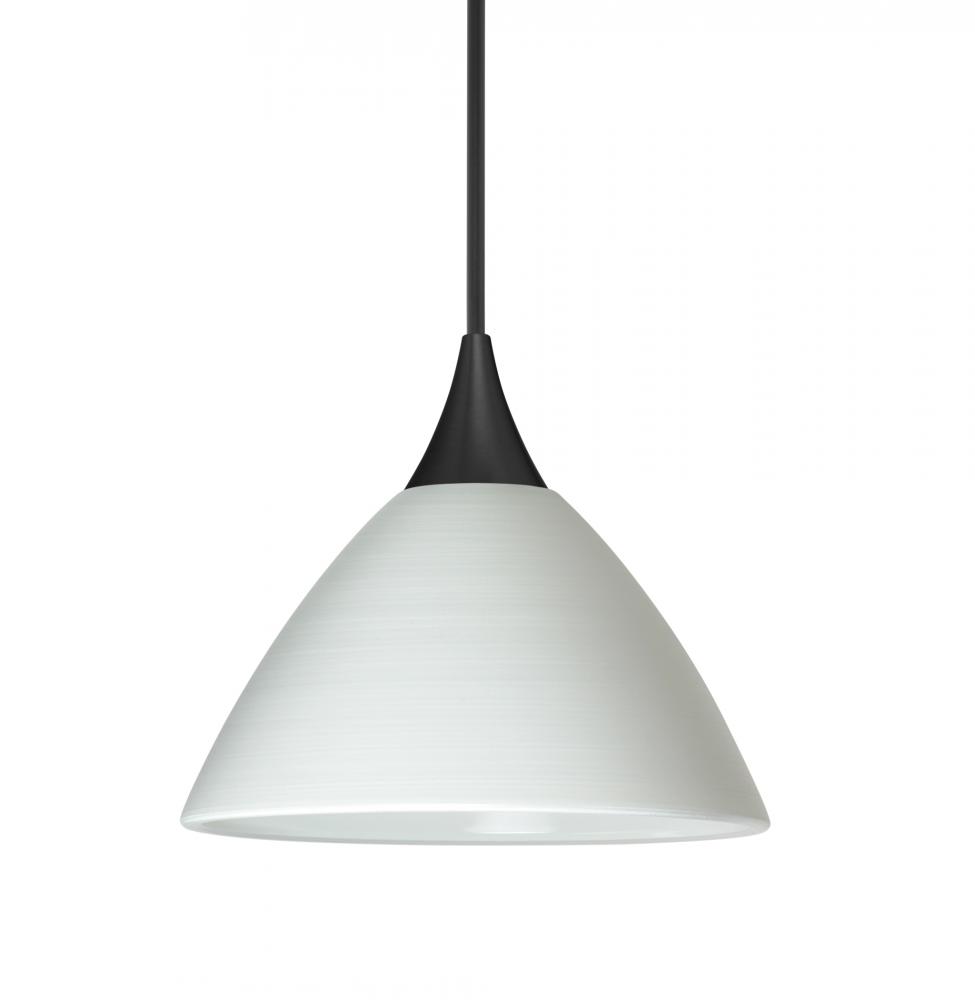 Besa Pendant Domi, Black Finish, Chalk 1x50W MAX GY6.35 Base