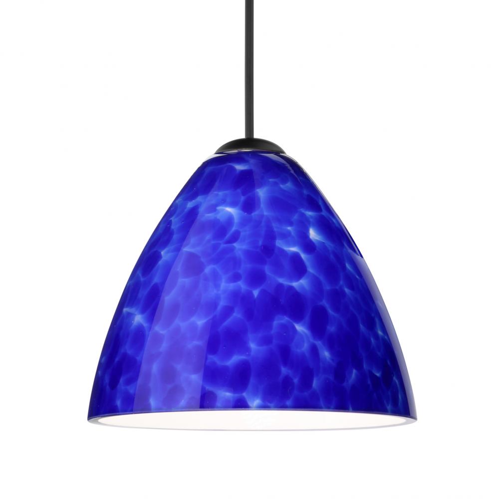 Besa Pendant Mia, Black Finish, Blue Cloud 1x5W LED