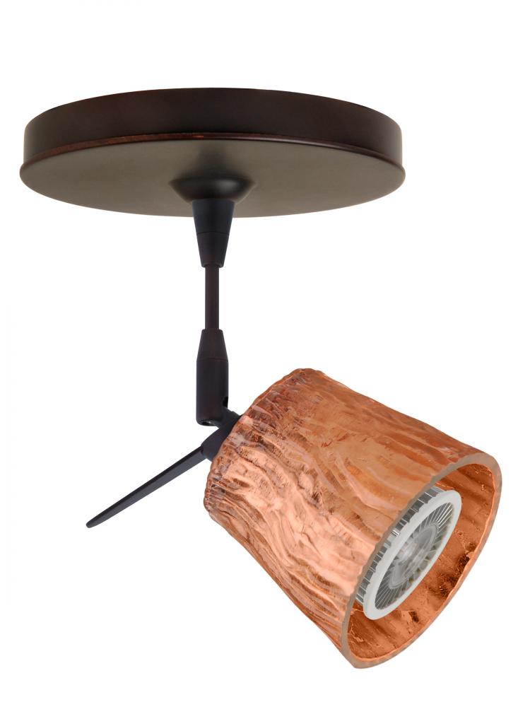 Besa Nico 3 Spotlight 1Sp Stone Copper Foil Bronze 1x9W LED Mr16