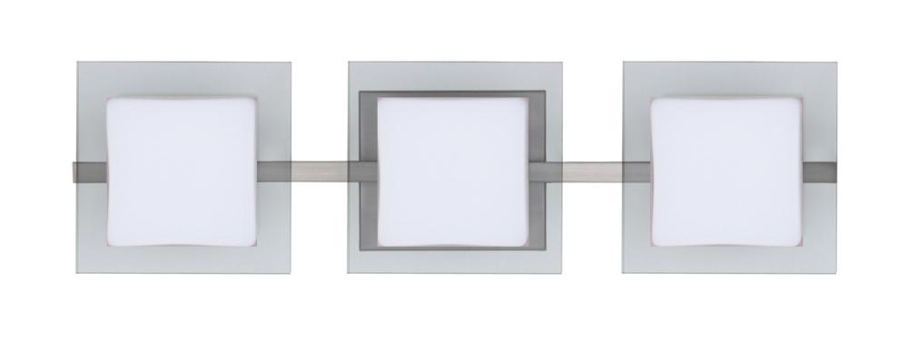 Besa Wall Alex Satin Nickel Opal/Clear 3x50W G9