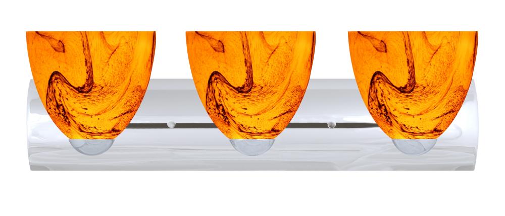 Besa Wall Sasha Chrome Habanero 3x75W Medium Base