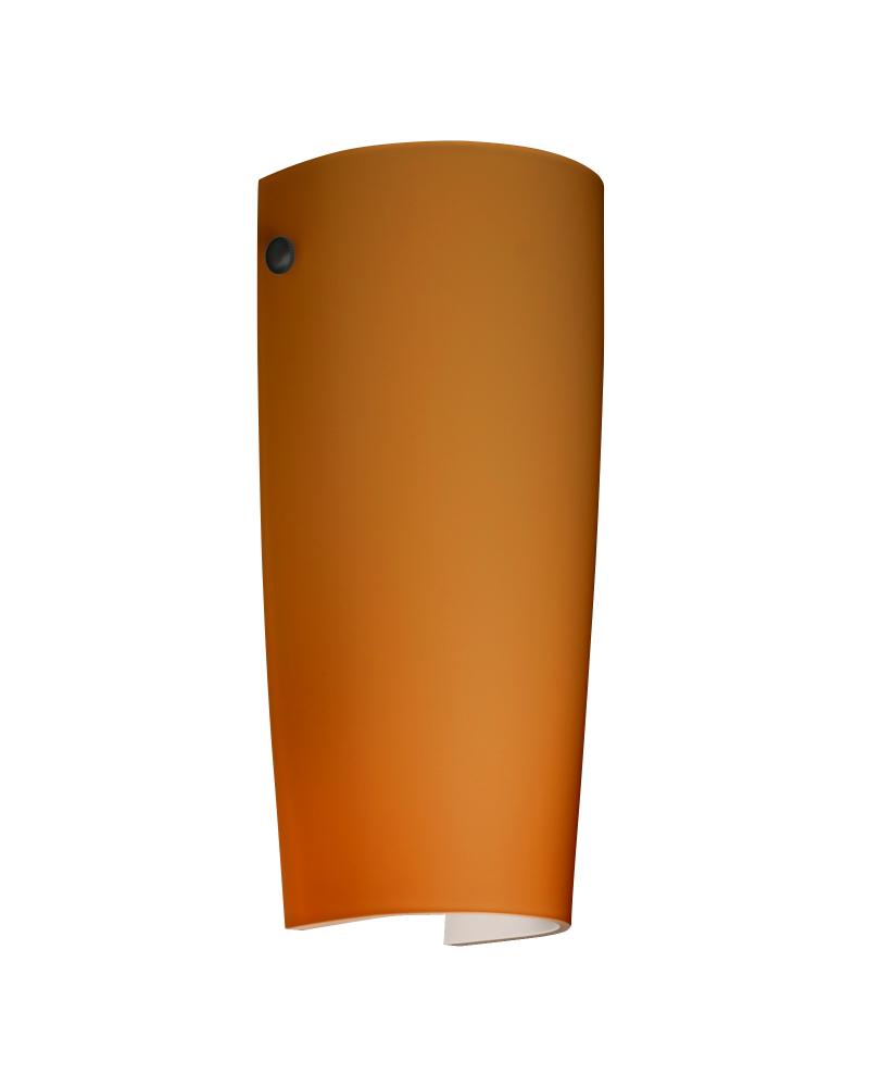 Besa Wall Tomas Black Amber Matte 1x75W Medium Base