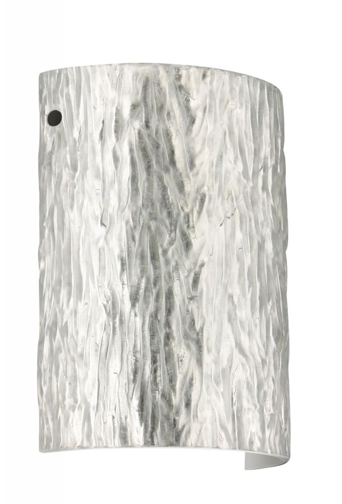 Besa Wall Tamburo Stone Black Stone Silver Foil 1x75W Medium Base