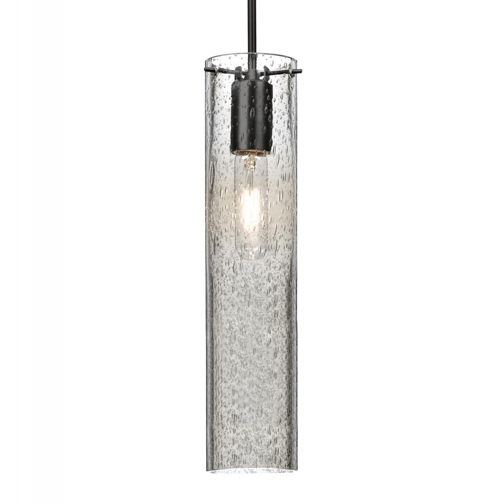 Besa, Juni 16 Pendant For Multiport Canopy, Clear Bubble, Black, 1x60W MAX E26 Base