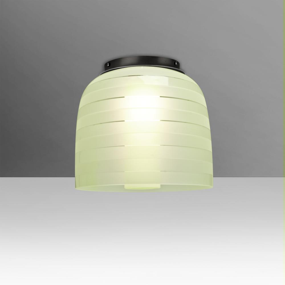 Besa Mitzi 7 Ceiling, Chartreuse, Black, 1x9W LED