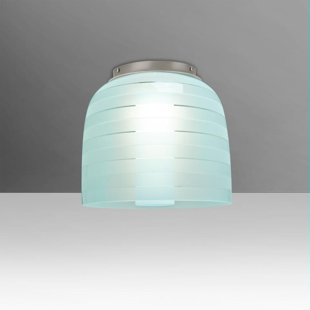 Besa Mitzi 7 Ceiling, Cyan, Satin Nickel, 1x9W LED