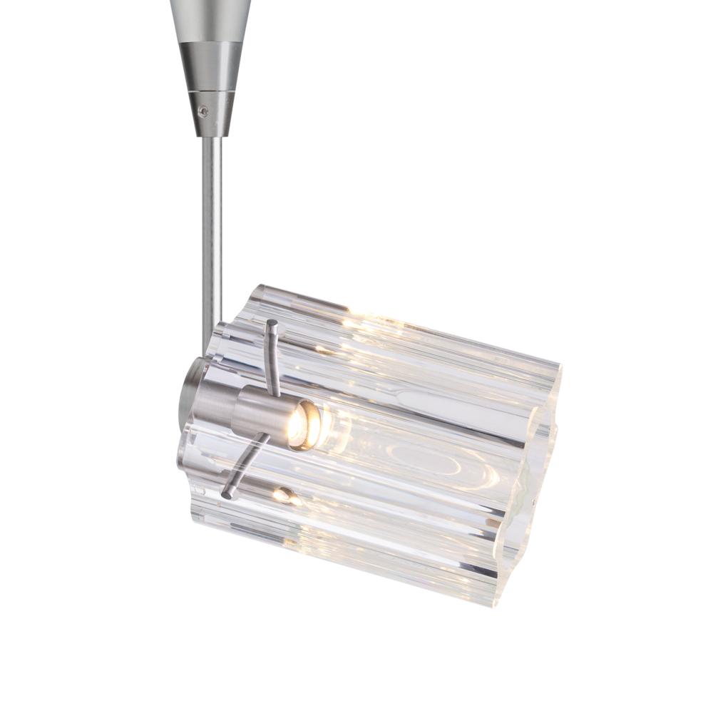 Besa Ice 4 Spotlight, Clear Glass, Black Finish, 1x3W LED