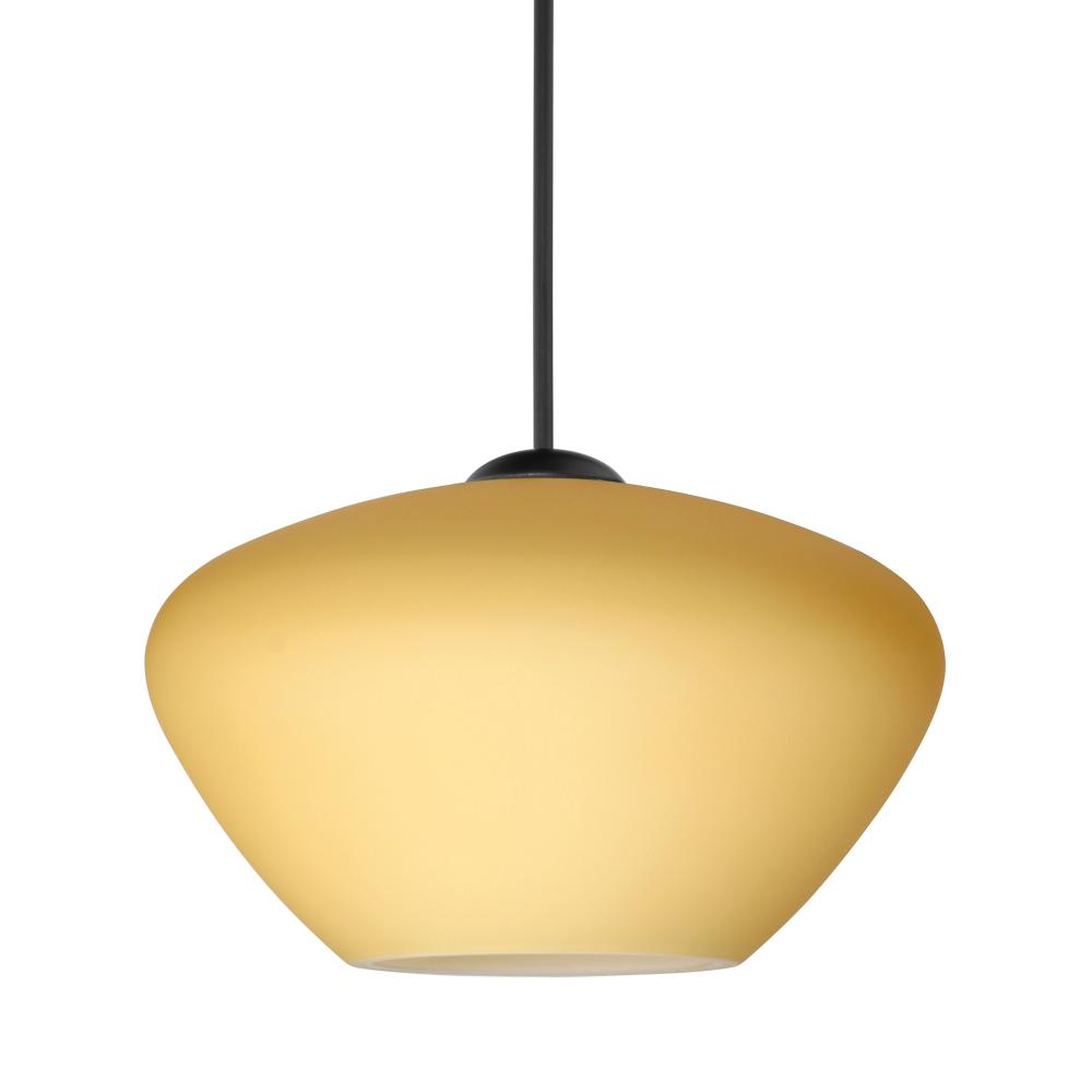 Besa Pendant Peri, Black Finish, Vanilla Matte 1x50W MAX GY6.35 Base