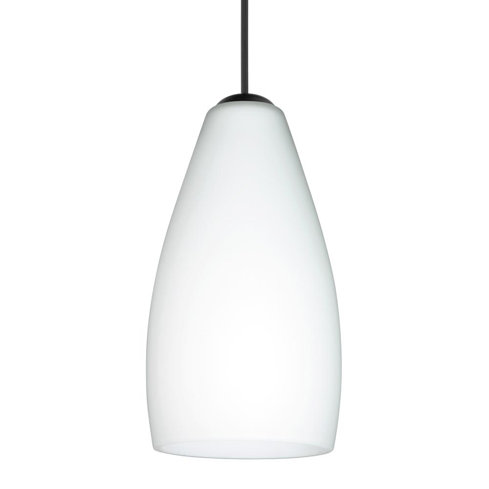 Besa Pendant Karli, Black Finish, Opal Matte 1x50W MAX GY6.35 Base