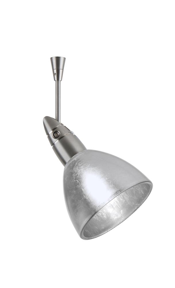 Besa Spotlight With 18&#34; Stem Divi Satin Nickel Silver Foil 1x50W Halogen Mr16