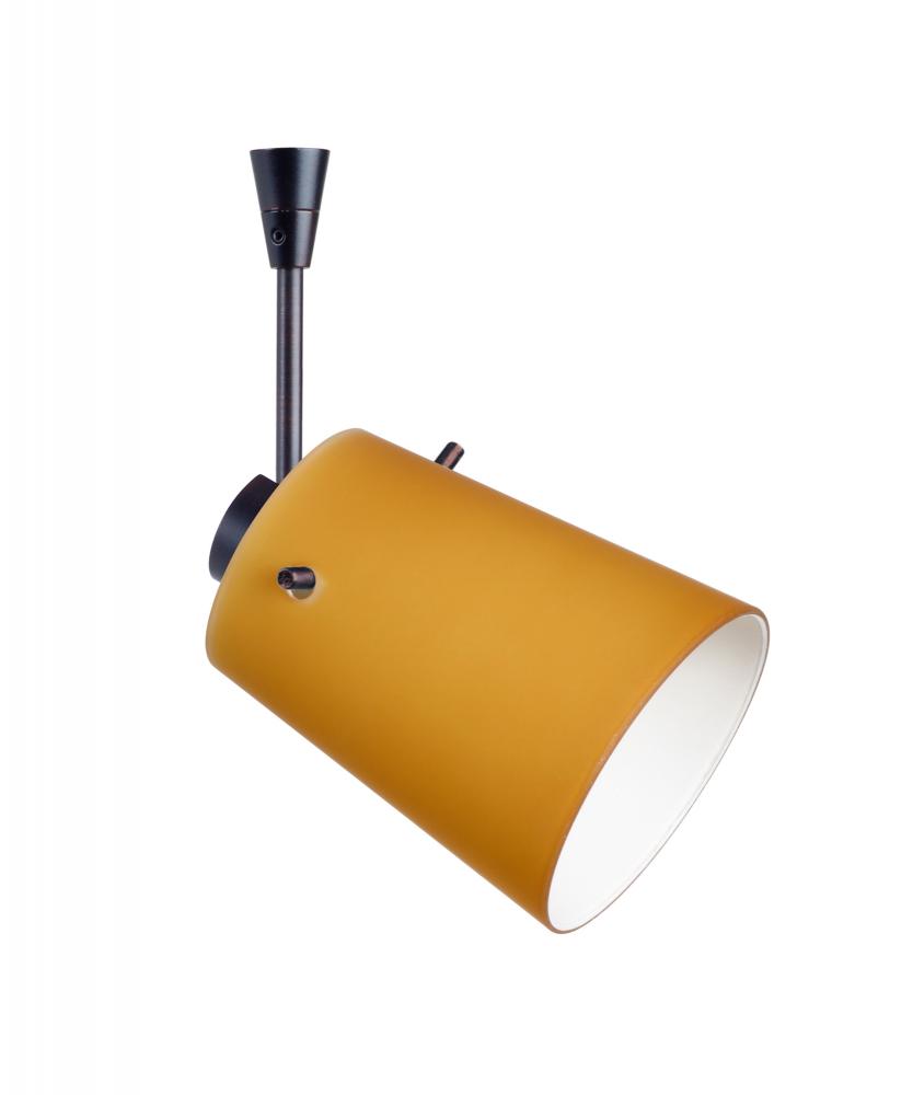 Besa Spotlight With 12&#34; Stem Tammi 3 Bronze Amber Matte 1x50W Halogen Mr16