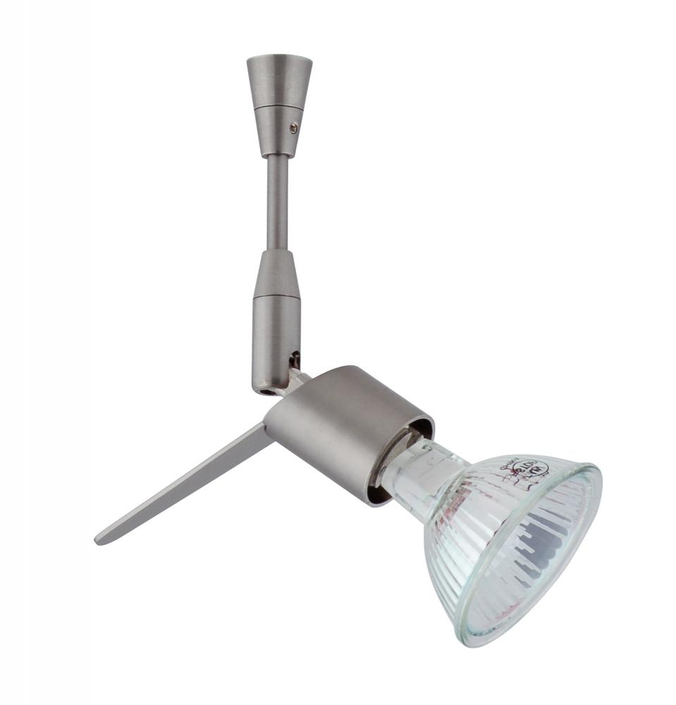 Besa Spotlight With 6&#34; Stem Tipster Satin Nickel 1x50W Halogen Mr16