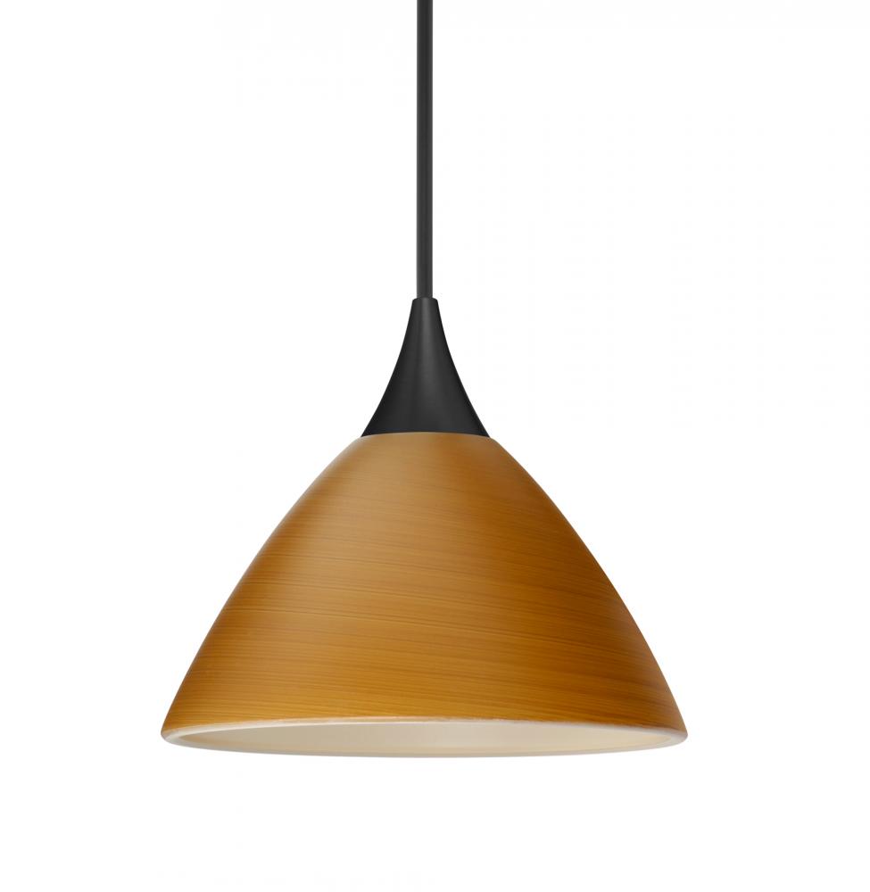 Besa Pendant For Multiport Canopy Domi, Black Finish, Oak 1x50W MAX GY6.35 Base