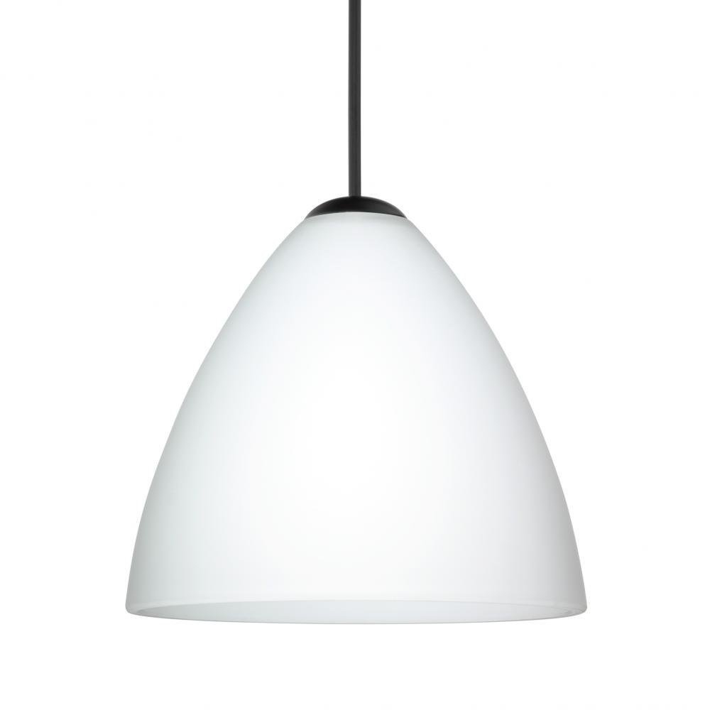 Besa Pendant For Multport Canopy Mia, Black Finish, Opal Matte 1x5W LED