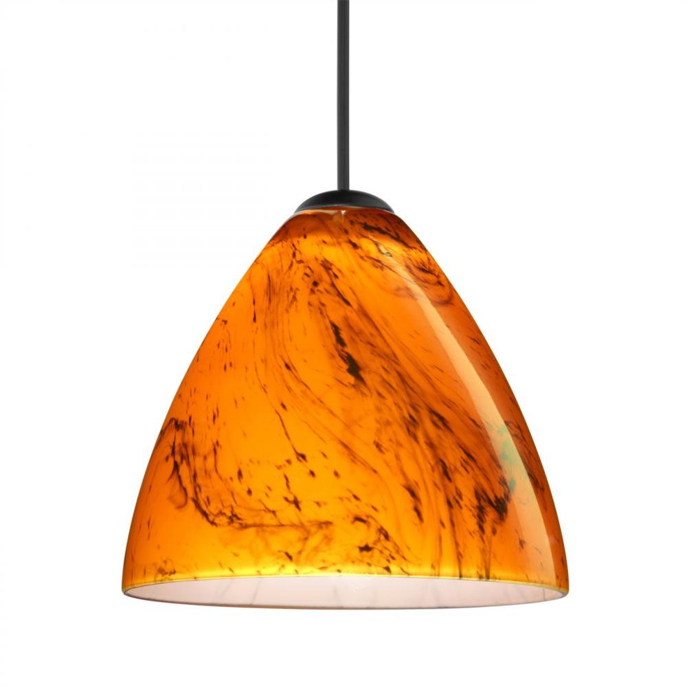 Besa Pendant For Multport Canopy Mia, Black Finish, Habanero 1x50W MAX GY6.35 Base