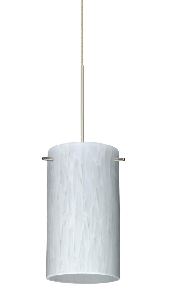 Besa Stilo 7 Pendant for Multiport Canopy Carrera Satin Nickel 1x5W LED