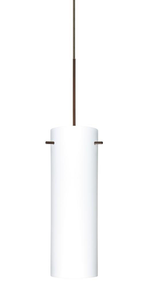 Besa Copa Pendant for Multiport Canopy, Opal Matte, Bronze, 1x50W Halogen