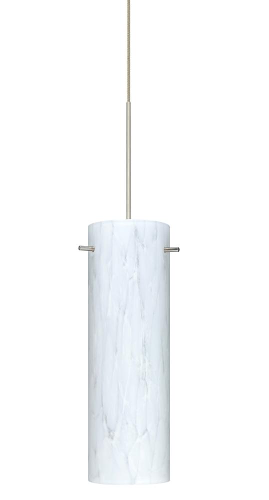 Besa Copa Pendant for Multiport Canopy, Carrera, Satin Nickel, 1x50W Halogen