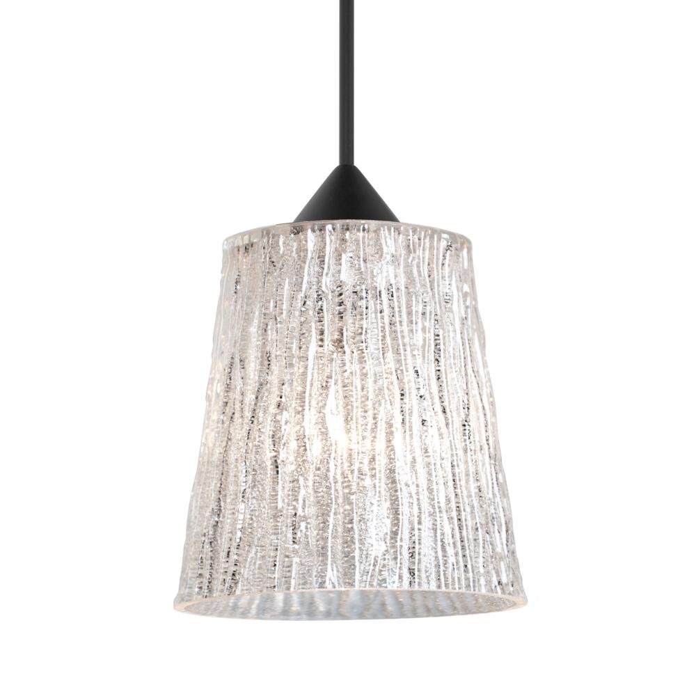 Besa Pendant For Multiport Canopy Nico 4, Black Finish, Stone Glitter 1x35W MAX GY6.35 Base