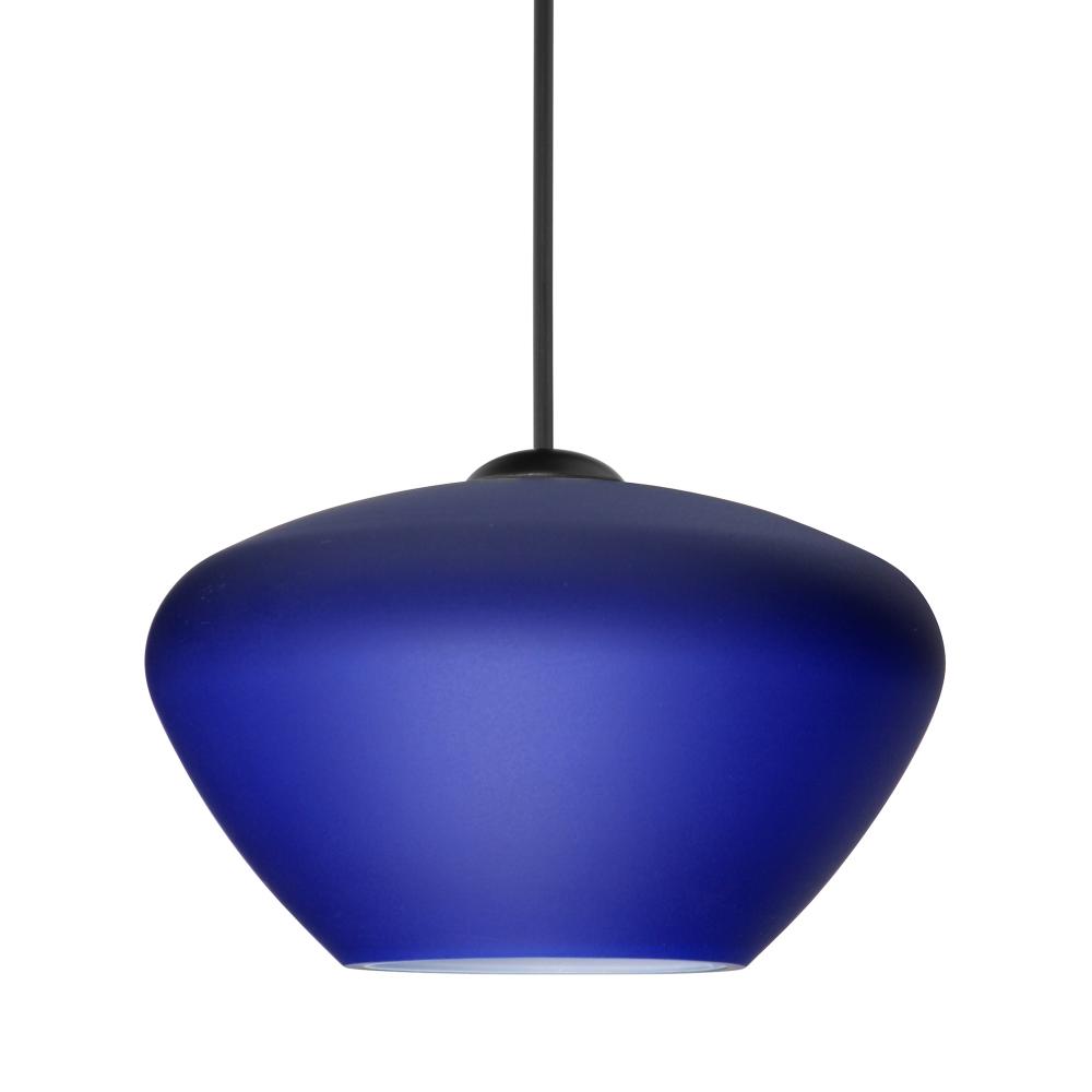 Besa Pendant For Multiport Canopy Peri, Black Finish, Blue Matte 1x50W MAX GY6.35 Base