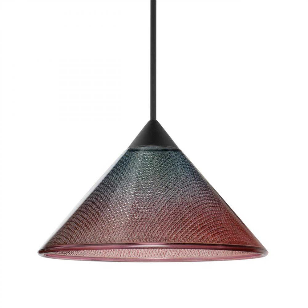 Besa Pendant Kona, Black Finish, Bi-Color 1x50W MAX GY6.35 Base