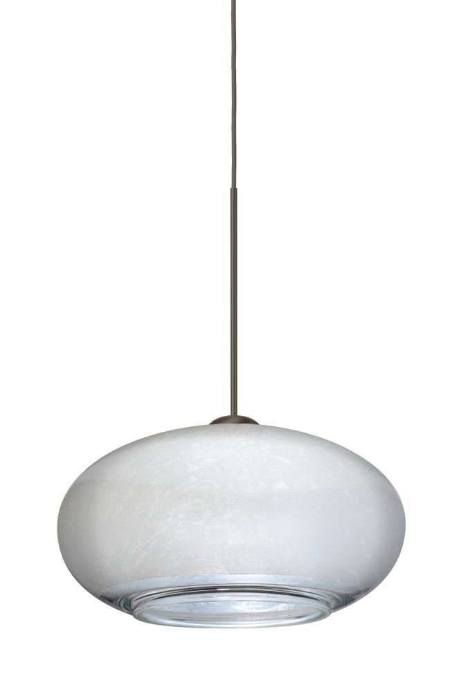 Besa Pendant Brio 7 Bronze Silver Foil 1x35W Halogen