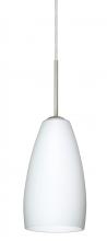 Besa Lighting 1BC-150907-LED-SN - Besa Chrissy Pendant Satin Nickel Opal Matte 1x9W LED