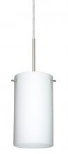 Besa Lighting 1BC-440407-LED-SN - Besa Stilo 7 LED Pendant Opal Matte Satin Nickel 1x9W LED