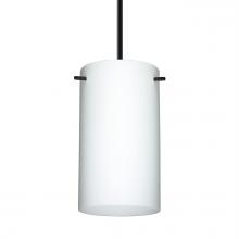 Besa Lighting 1BC-440407-MED-BK - Besa Stilo 7 Pendant Black Opal Matte 1x40W MAX E26 Base