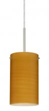 Besa Lighting 1BT-4404OK-LED-SN - Besa Stilo 7 LED Pendant Oak Satin Nickel 1x9W LED