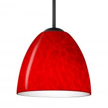 Besa Lighting 1BT-7572RC-MED-BK - Besa Sasha Pendant Black Red Cloud 1x50W MAX E26 Base