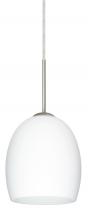 Besa Lighting 1JC-169707-SN - Besa Lucia Pendant Satin Nickel Opal Matte 1x75W Medium Base