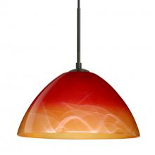 Besa Lighting 1JC-4201SL-BK - Besa Pendant Tessa Black Solare 1x75W MAX E26 Base