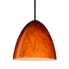 Besa Lighting 1JC-4470HB-BK - Besa Vila Pendant Black Habanero 1x60W MAX E26 Base