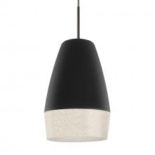 Besa Lighting 1JC-ABU12BK-BR - Abu 12 Cord Pendant, Black/Glitter, Bronze Finish, 1x60W Medium base